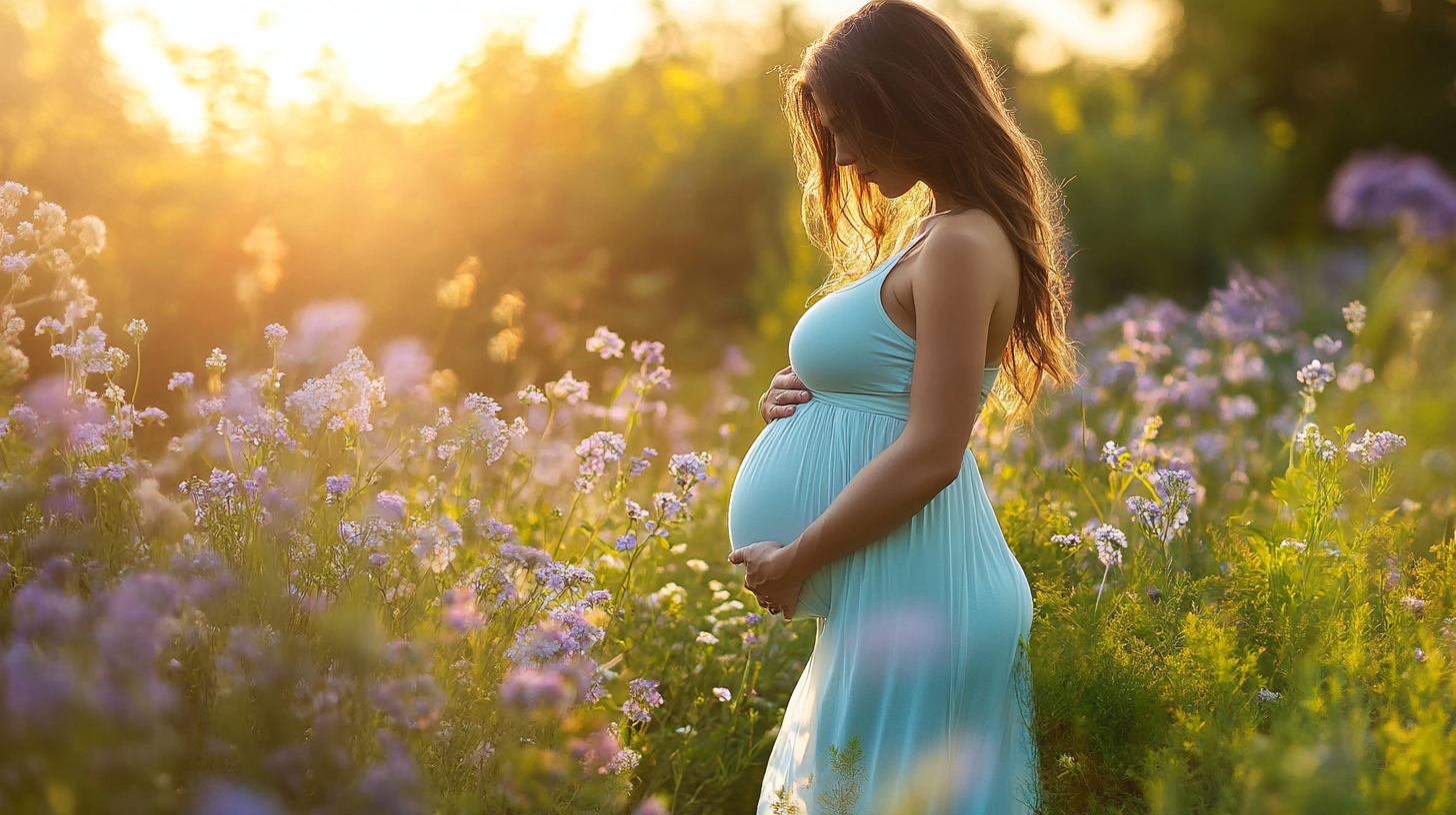 Donna incinta Pilates